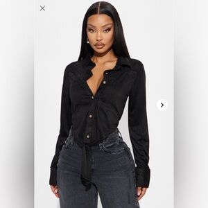 Faux Suede Shirt - sold out online